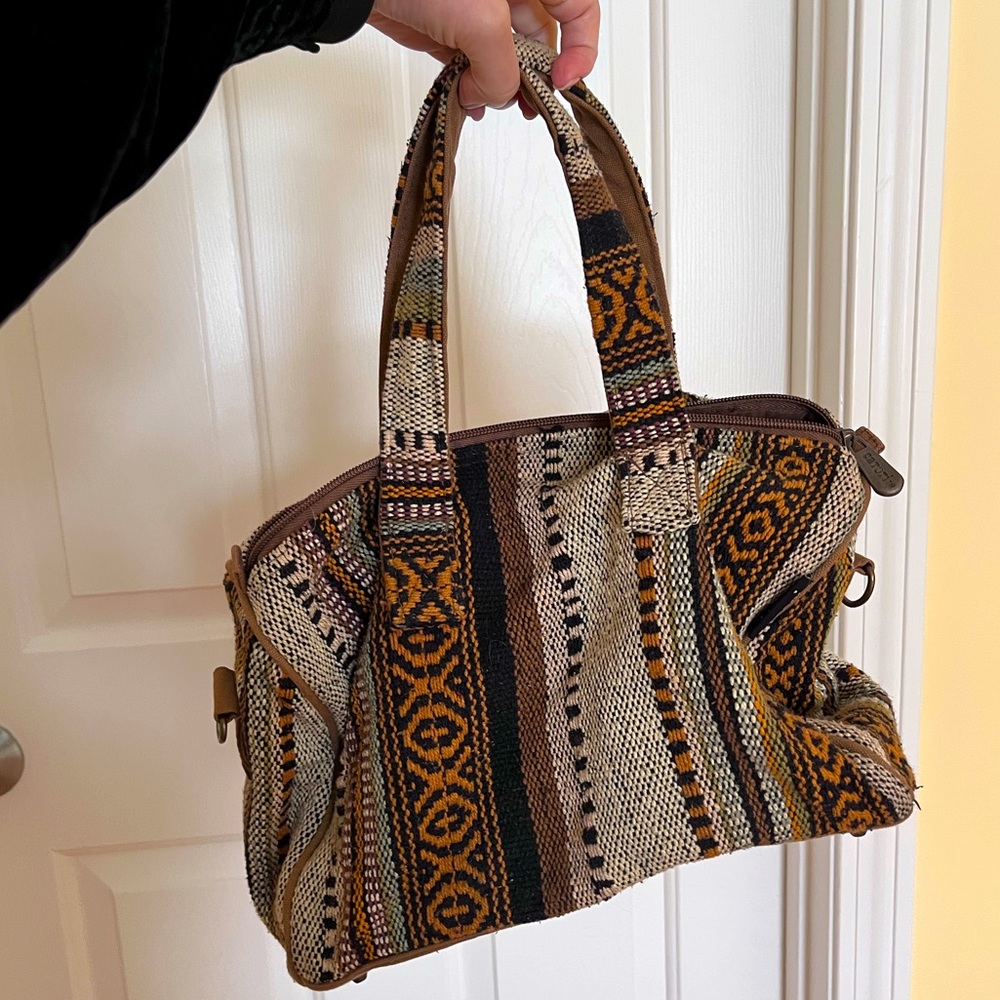 Boho cotton zipper bag by CATORI